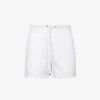 JAMES PERSE Elasticated-waist Striped Cotton-blend Shorts -Whistles Shop R04149005 WHITE M