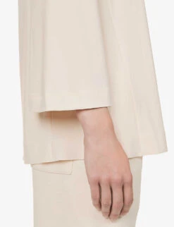 Max Mara Pampas Relaxed-fit Stretch-woven Top -Whistles Shop R04149121 IVORY ALT04