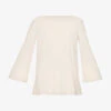 Max Mara Pampas Relaxed-fit Stretch-woven Top -Whistles Shop R04149121 IVORY M