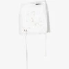 Broderie-pattern Mid-rise Upcycled Mini Skirt -Whistles Shop R04149757 WHITE M