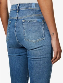 7 For All Mankind Slim Kick Mid-rise Stretch-denim Jeans 13 7 For All Mankind Slim Kick Mid-rise Stretch-denim Jeans -Whistles Shop R04152116 SLIMILLUSIONWITHIN ALT05