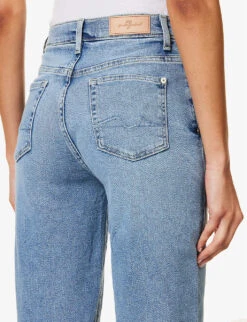 7 For All Mankind Malia Luxe Vintage Skinny High-rise Stretch-denim Jeans -Whistles Shop R04152118 LUXEVINTAGEMUST ALT04