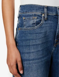 7 For All Mankind The Modern Straight-leg Mid-rise Stretch-denim Jeans -Whistles Shop R04152121 SOHOLIGHT ALT04