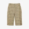 Ganni Checked Mid-rise Organic Cotton-blend Shorts -Whistles Shop R04152920 TENDERSHOOTS M