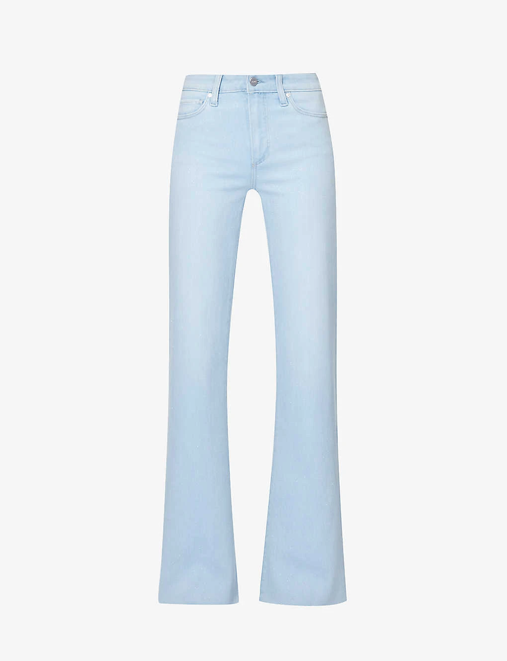 Paige Leenah Flared Mid-rise Denim-blend Jeans 3 Paige Leenah Flared Mid-rise Denim-blend Jeans