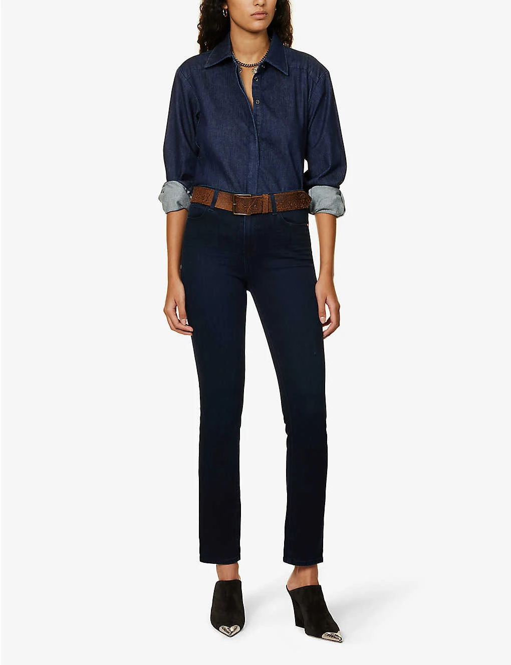 Paige Cindy Straight-leg High-rise Stretch-denim Jeans 4 Paige Cindy Straight-leg High-rise Stretch-denim Jeans - Image 2