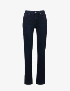 Paige Cindy Straight-leg High-rise Stretch-denim Jeans
