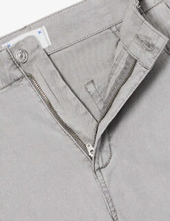 Paige Drew Mid-rise Straight-leg Regular-fit Stretch-woven Trousers -Whistles Shop R04153190 VINTAGEGREYHAZE ALT06