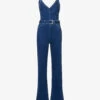 Paige Leenah Halterneck Flared-leg Stretch-denim Jumpsuit -Whistles Shop R04153193 MONTREUX M