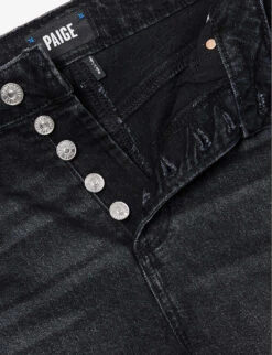 Paige Stella Belt-loop High-rise Straight-leg Cotton-blend Jeans -Whistles Shop R04153206 JETSTREAMDISTRESSED ALT06