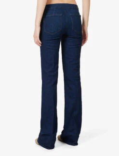 Paige Sloane Flared-leg Low-rise Stretch-denim Jeans -Whistles Shop R04153207 AUDRINA ALT03