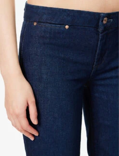 Paige Sloane Flared-leg Low-rise Stretch-denim Jeans -Whistles Shop R04153207 AUDRINA ALT04