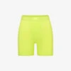 Boyfriend Brand-patch Stretch-woven Shorts -Whistles Shop R04153773 YELLOWHIGHLIGHTER M