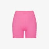Ribbed Brand-patch Stretch-cotton Shorts -Whistles Shop R04153780 PINK M
