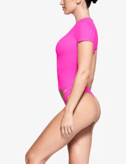 Fits Everybody Short-sleeved Stretch-jersey T-shirt -Whistles Shop R04153829 NEONPINK ALT02