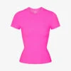 Fits Everybody Short-sleeved Stretch-jersey T-shirt 1 Fits Everybody Short-sleeved Stretch-jersey T-shirt -Whistles Shop R04153829 NEONPINK M