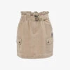 Ikks Cargo-pocket Cotton Mini Skirt -Whistles Shop R04156288 EMERALD M