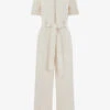 Whistles Cropped Denim Jumpsuit -Whistles Shop R04156815 CREAM M