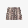 THE KOOPLES Snakeskin-embossed Leather Mini Skirt -Whistles Shop R04156823 PYT04 M