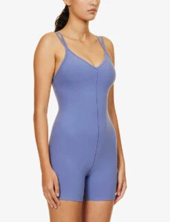 Alosoft Sun’s Out V-neck Stretch-woven Unitard 9 Alosoft Sun’s Out V-neck Stretch-woven Unitard -Whistles Shop R04158211 INFINITYBLUE ALT02