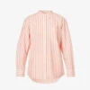 RAILS Arlo Striped Regular-fit Cotton-blend Shirt -Whistles Shop R04158667 LESISTRIPE M