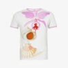Loewe Maruja Mallo Floral-pattern Stretch-cotton T-shirt -Whistles Shop R04159263 WHITEMULTICOLOR M