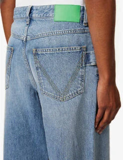 Bottega Veneta Stitched-pocket Wide-leg Mid-rise Jeans -Whistles Shop R04159971 MIDBLUE ALT05