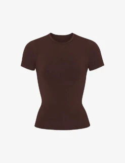 Smoothing Slim-fit Stretch-woven T-shirt