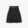 ALEXANDER WANG Safari Logo-print High-rise Cotton-blend Shorts -Whistles Shop R04160687 BLACK M