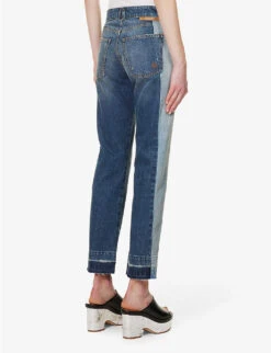 STELLA MCCARTNEY Logo-embroidered Straight-leg Mid-rise Jeans -Whistles Shop R04160796 DOUBLEBLUETONE ALT03