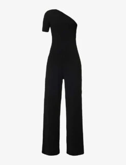 STELLA MCCARTNEY Asymmetric-neck Exposed-shoulder Knitted Jumpsuit