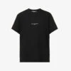 STELLA MCCARTNEY Brand-print Ribbed-trim Cotton-jersey T-shirt -Whistles Shop R04160810 BLACK M