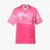 The Rose Tint Shirt Graphic-print Regular-fit Cotton And Linen-blend Shirt -Whistles Shop R04161068 AZALEA M