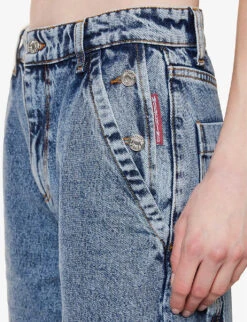 MOSCHINO Acid-wash Straight-leg Mid-rise Jeans -Whistles Shop R04162969 FANTASYPRINTBLUE ALT04