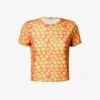 It's Now Cool Floral-print Short-sleeved Mesh T-shirt -Whistles Shop R04165818 SANCHO M