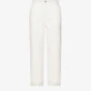 Worker Tapered-leg Mid-rise Jeans -Whistles Shop R04166221 OFFWHITE M