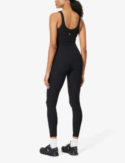 Lululemon Align Slim-fit Stretch-woven Jumpsuit -Whistles Shop R04166432 BLACK ALT03