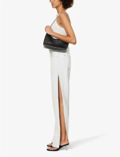 GOOD AMERICAN Good Boy Side-split Relaxed-fit Denim-blend Jeans -Whistles Shop R04166599 INDIGO497 ALT02