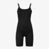 GOOD AMERICAN Scuba Scoop-neck Stretch-woven Playsuit -Whistles Shop R04166618 BLACK001 M