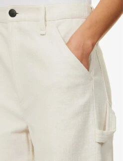 Rag & Bone Baggy Dre Straight-leg Low Rise Jeans -Whistles Shop R04166662 ECRU ALT04