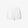 Yoko Elasticated-waistband Relaxed-fit Cotton-poplin Boxers -Whistles Shop R04167915 WHITE M
