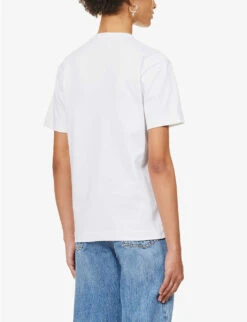 FIORUCCI Angel-pattern Organic Cotton-jersey T-shirt -Whistles Shop R04168331 WHITE ALT03