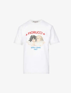 FIORUCCI Angel-pattern Organic Cotton-jersey T-shirt