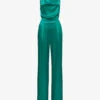Reiss Malia Cowl-neck Satin Jumpsuit -Whistles Shop R04169119 GREEN M