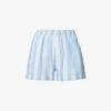 Classic Striped Cotton Shorts -Whistles Shop R04170813 LIGHTBLUE M