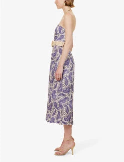 Zimmermann Devi Strapless Linen Jumpsuit -Whistles Shop R04174577 INDIGOCREAMPAISLEY ALT02