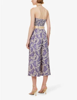 Zimmermann Devi Strapless Linen Jumpsuit -Whistles Shop R04174577 INDIGOCREAMPAISLEY ALT03