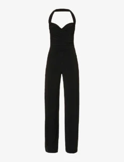 Norma Kamali Cayla Straight-leg Stretch-woven Jumpsuit