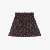 THE KOOPLES Floral-print Flared Woven Mini Skirt -Whistles Shop R04181781 BLACKPINK M