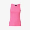 ME AND EM Sleeveless Slim-fit Stretch-cotton Top -Whistles Shop R04181869 PUNCHPINK M